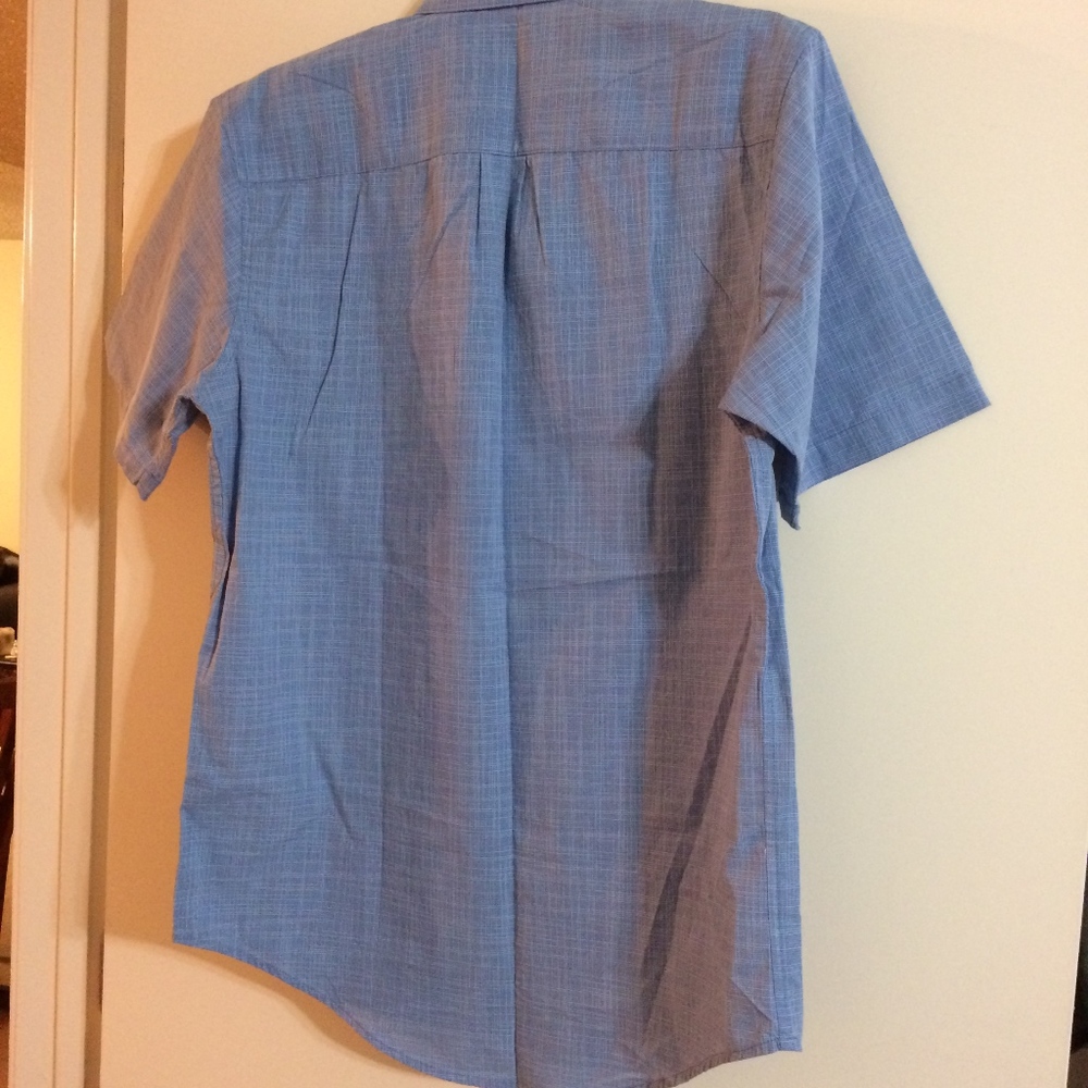 Arrow Men's Blue Short Sleeve Shirt - Picture 3 of 4